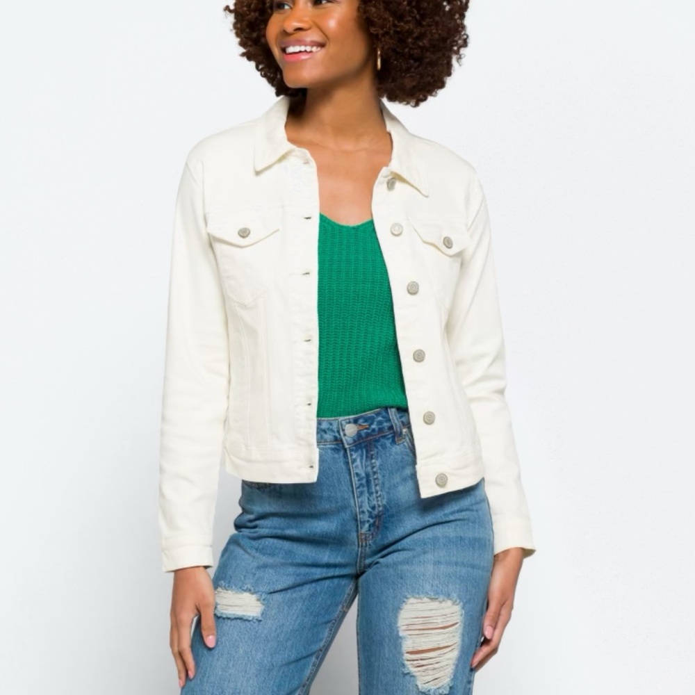 Prosperity white denim jacket